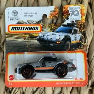 Matchbox Car 1985 Porsche 911 Rally MBX Special Diecast 70 Year Anniversary New